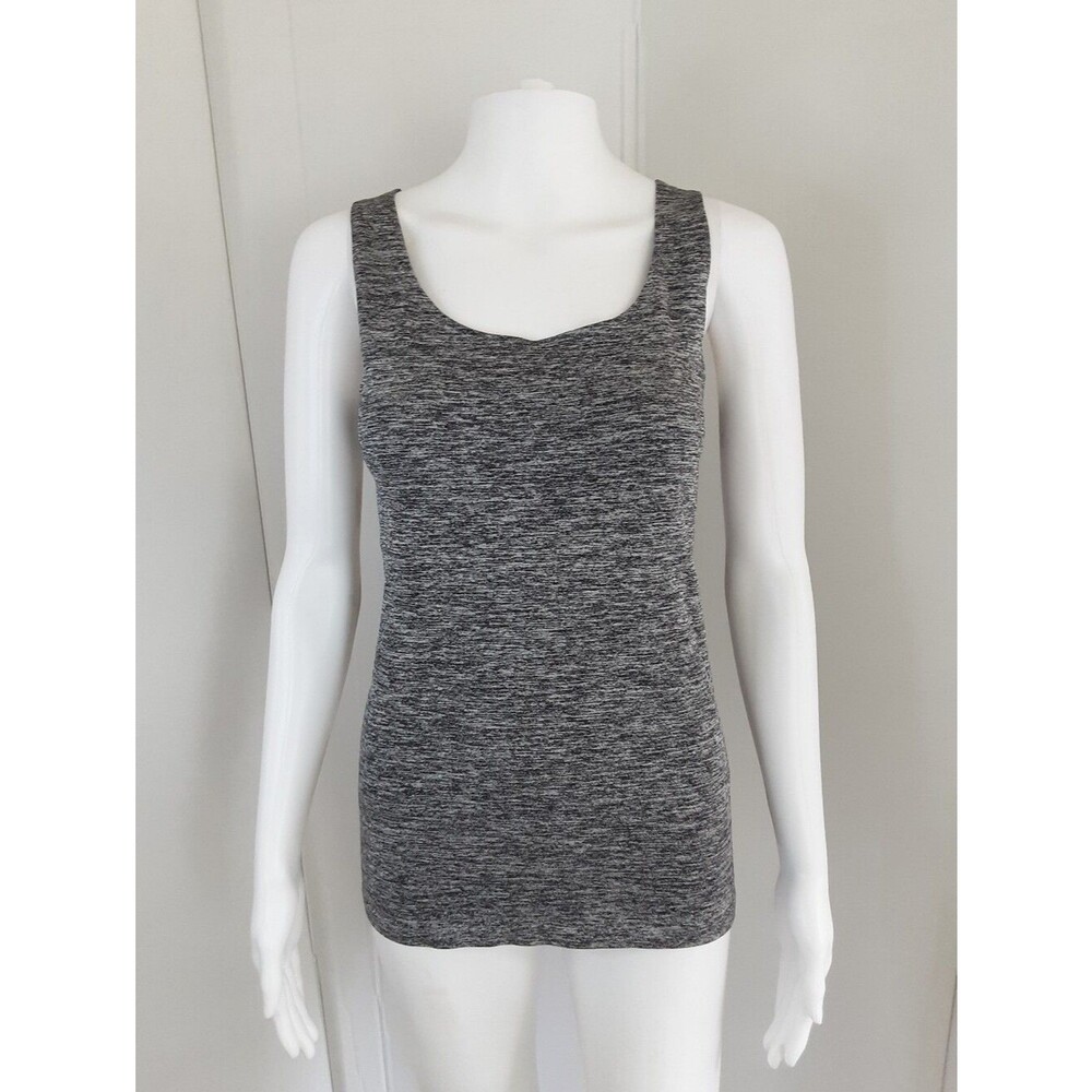 ELLI TAHARI Sports Gym Grey Heather Tank Top Sz M/L